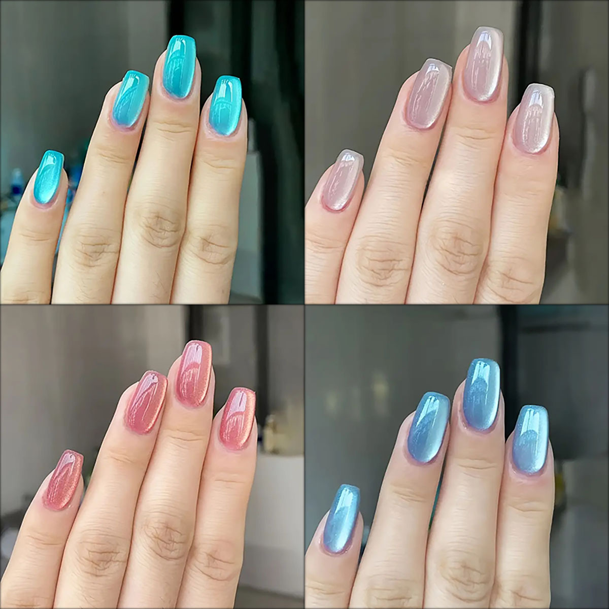 Nail Art Overlay - 24 pçs/30 pçs curto quadrado ballet
