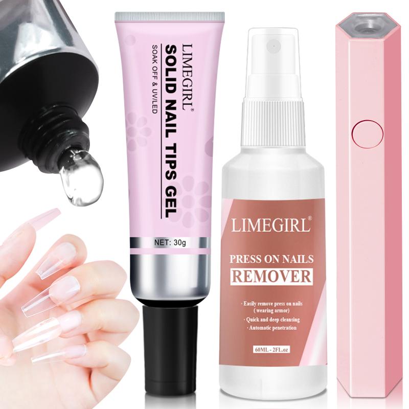 Nail Art Ideas - Gel adesivo transparente de 30g para