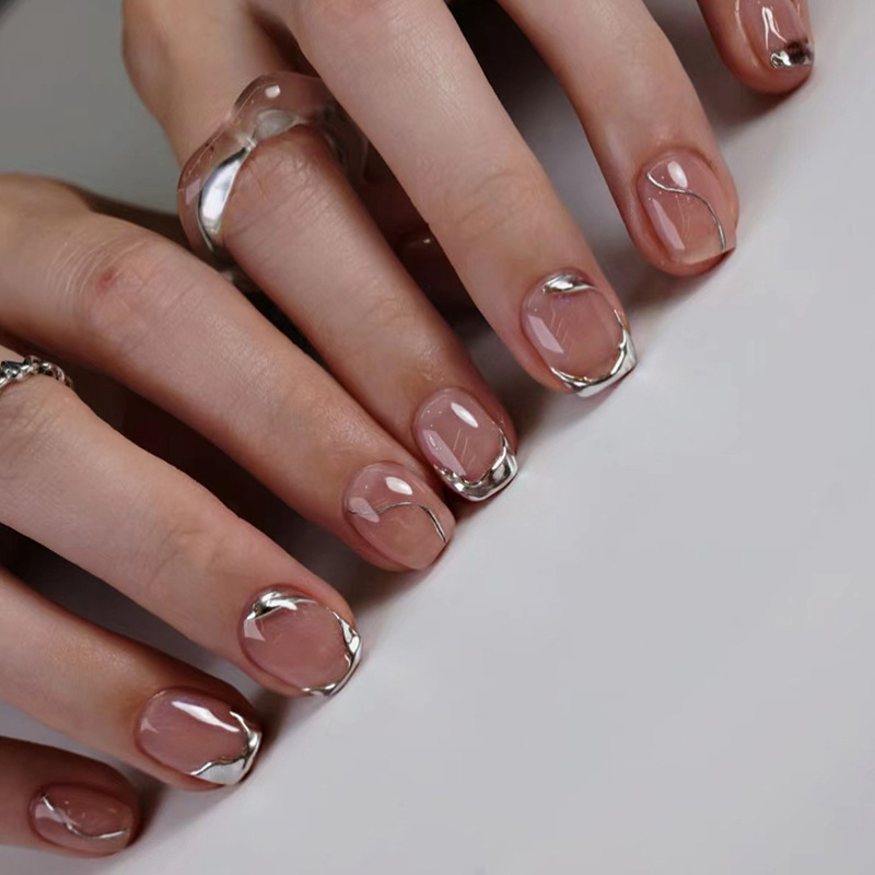 Unhas postiças curtas para mul - Nail Art Overlay avaliação e preço
