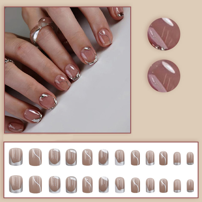 Unhas postiças curtas para mul - Nail Art Overlay avaliação e preço