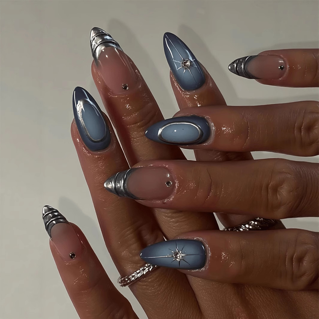 Conjunto de unhas curtas de am - Nail Art Overlay avaliação e preço