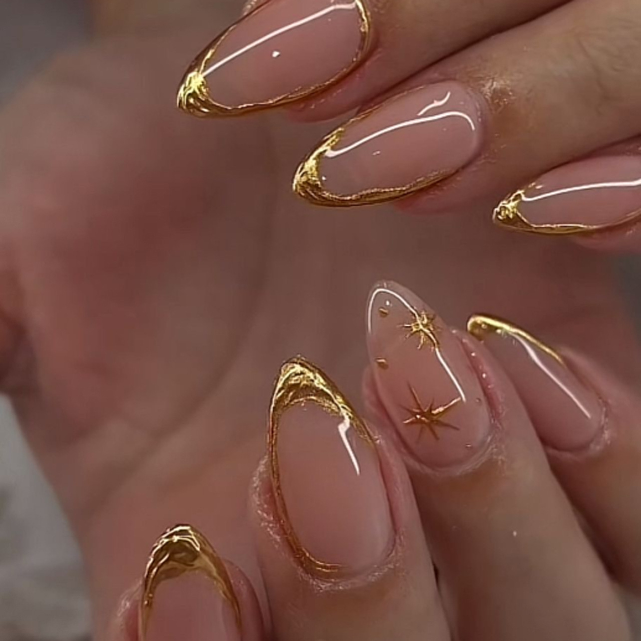 Conjunto de unhas curtas de am - Nail Art Overlay avaliação e preço