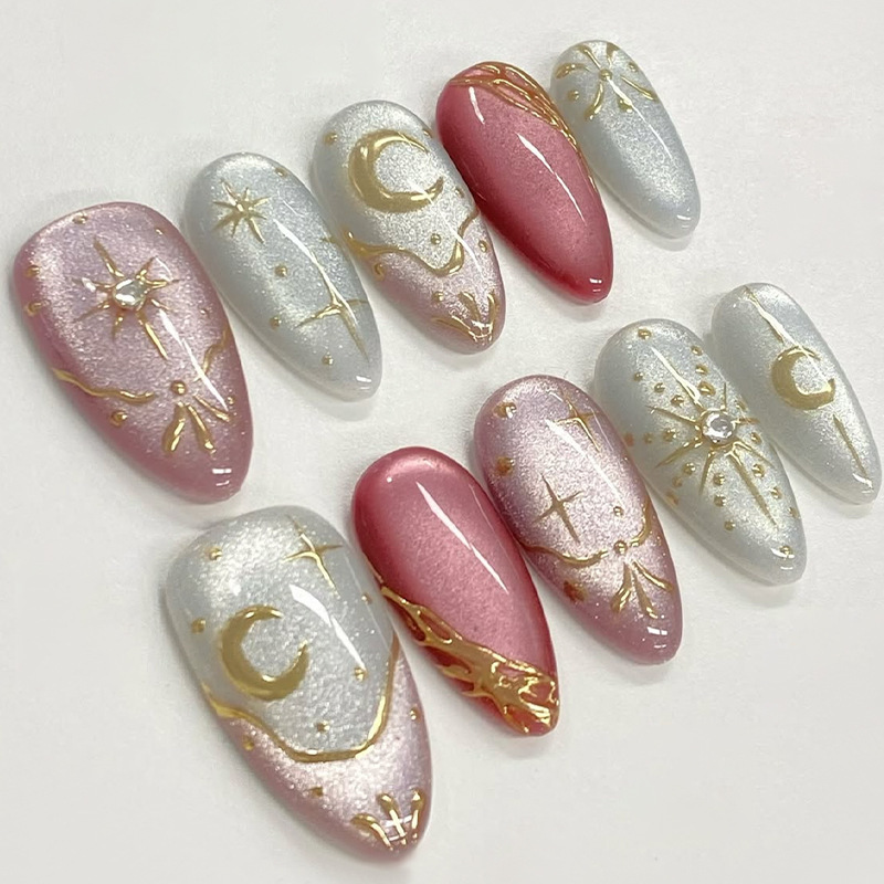 24 peças de Unhas Postiças Ade - Nail Art Overlay avaliação e preço