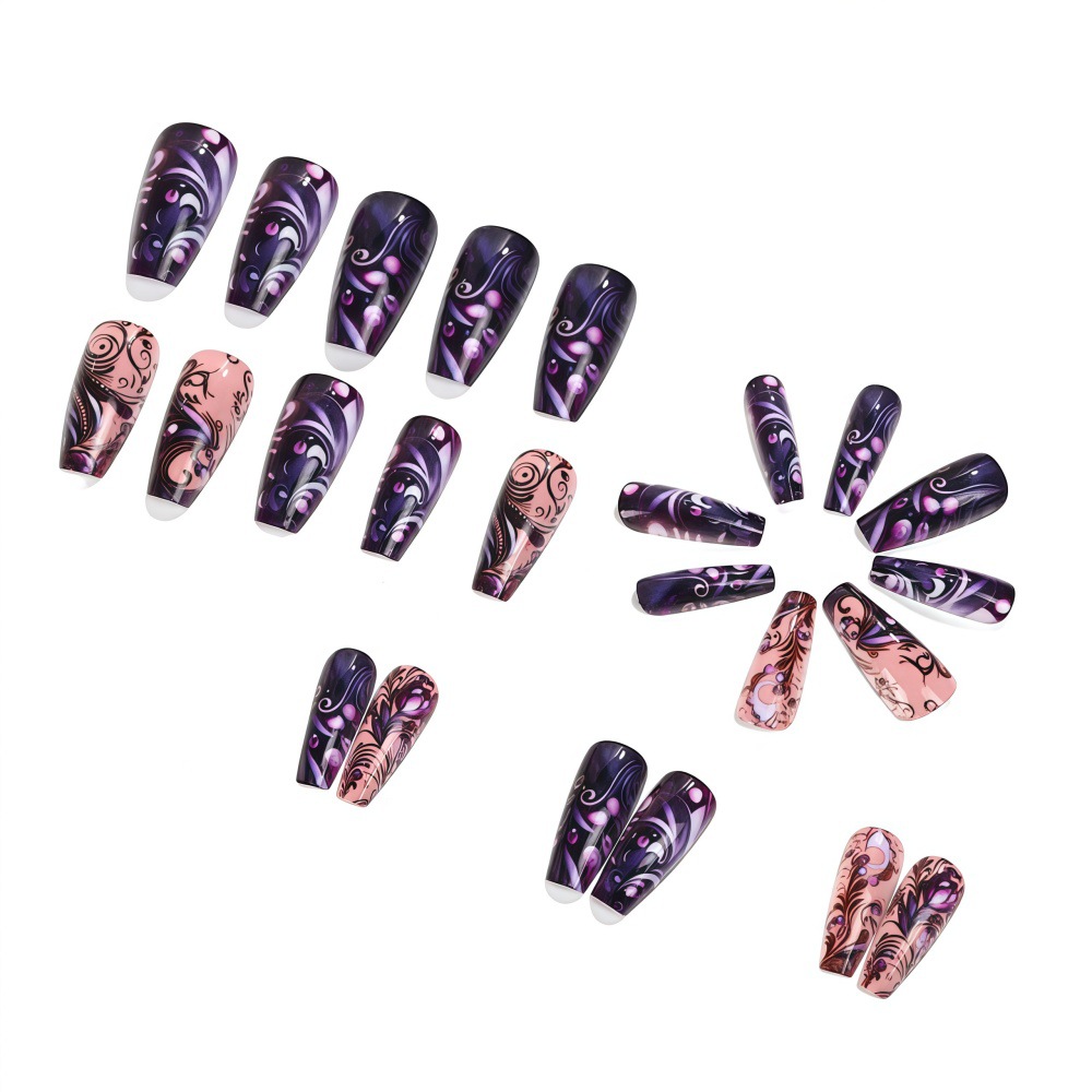 Unhas postiças médias para mul - Nail Art Overlay avaliação e preço