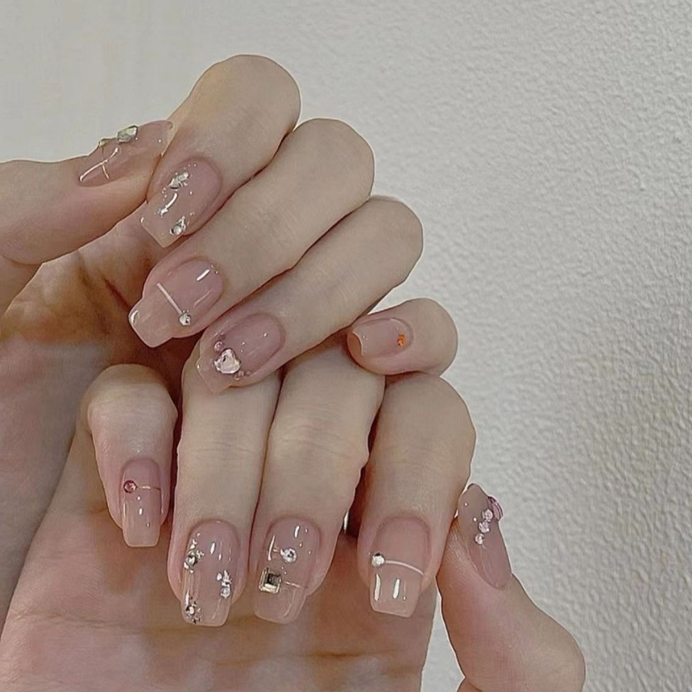 24 Peças de Unhas Postiças com - Nail Art Overlay avaliação e preço