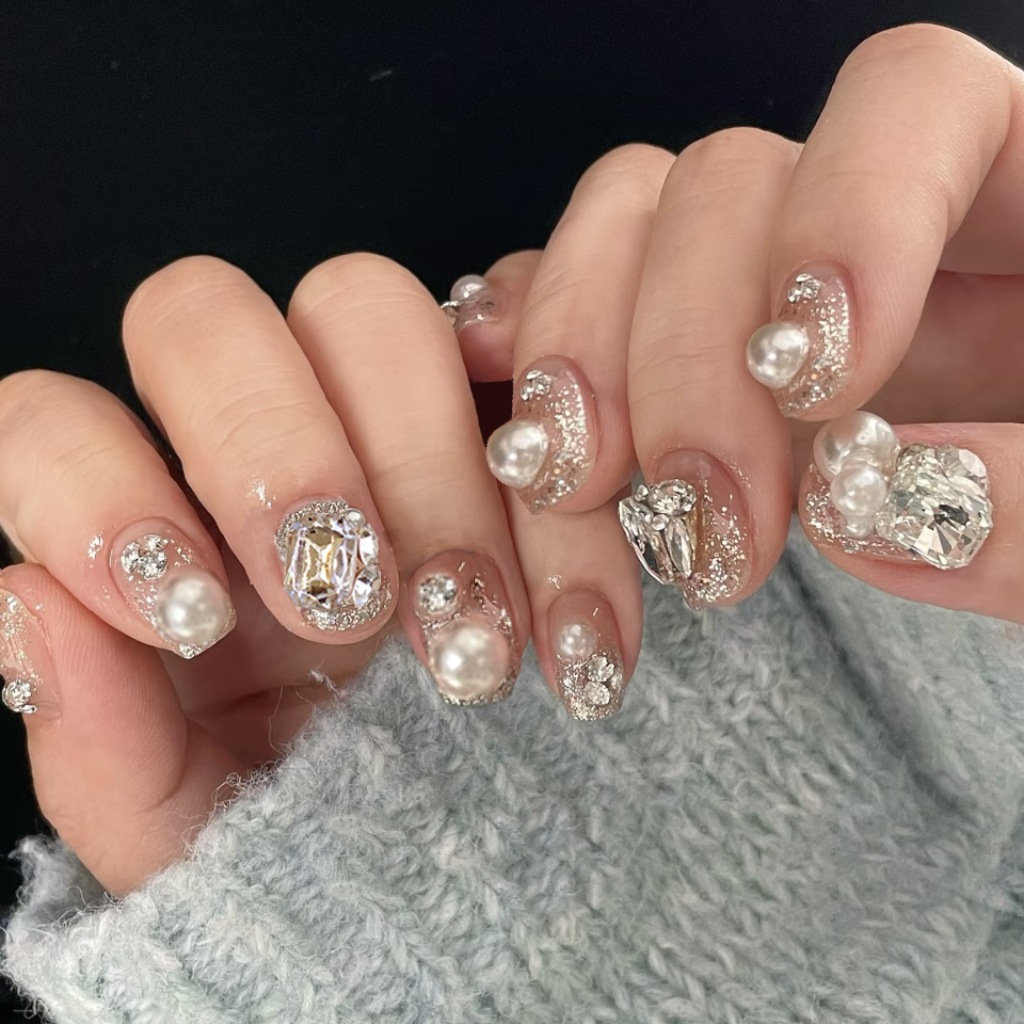 24 Peças de Unhas Postiças com - Nail Art Overlay avaliação e preço