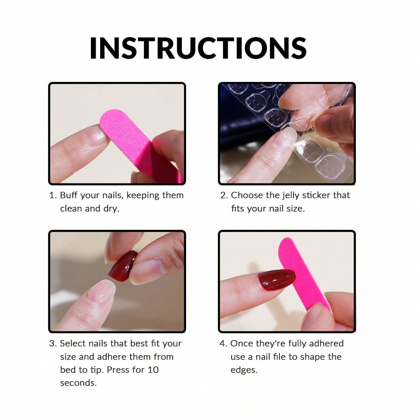 10 peças de unhas postiças cur - Nail Art Overlay avaliação e preço