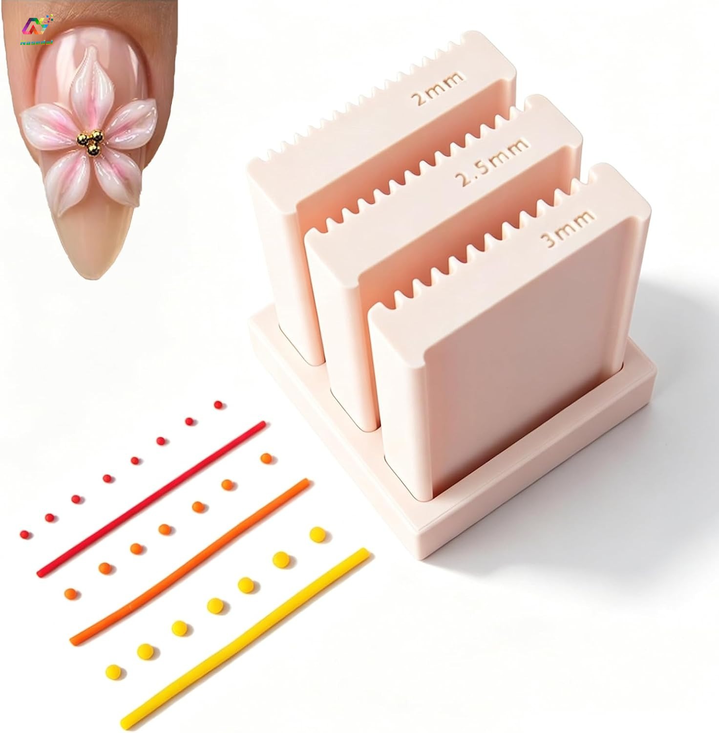 Mini Rolo de Bolas e Fitas de  - Nail Art Overlay avaliação e preço